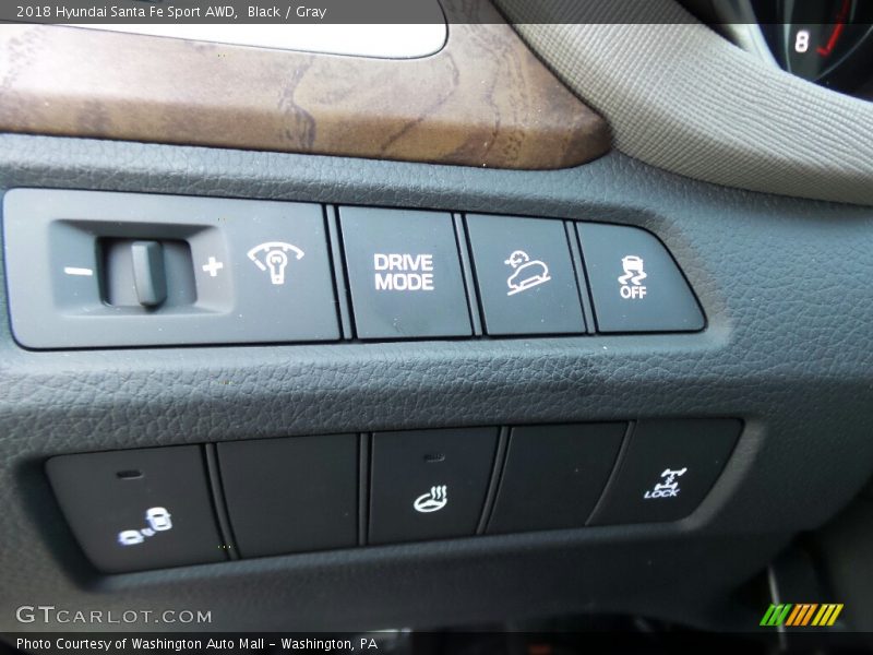 Black / Gray 2018 Hyundai Santa Fe Sport AWD