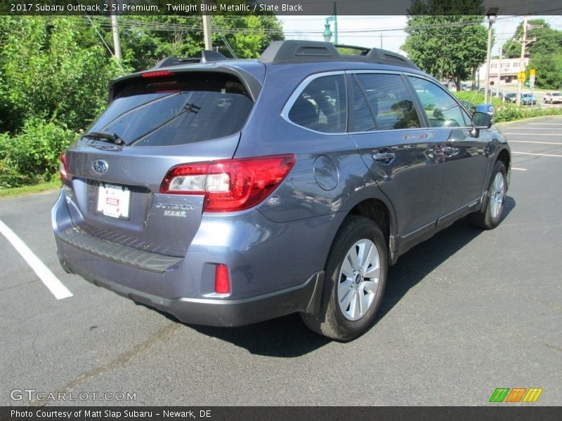 Twilight Blue Metallic / Slate Black 2017 Subaru Outback 2.5i Premium