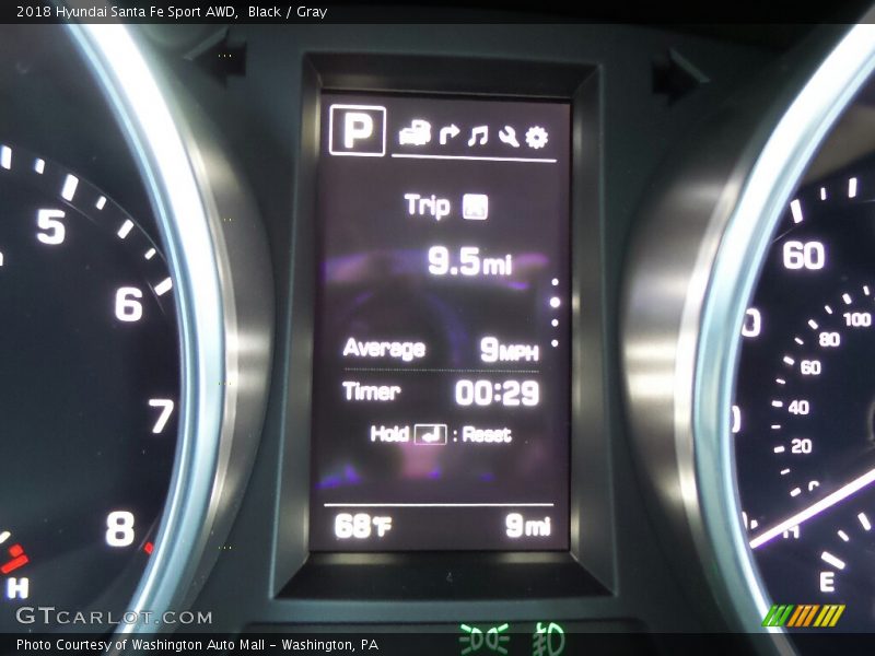 Black / Gray 2018 Hyundai Santa Fe Sport AWD