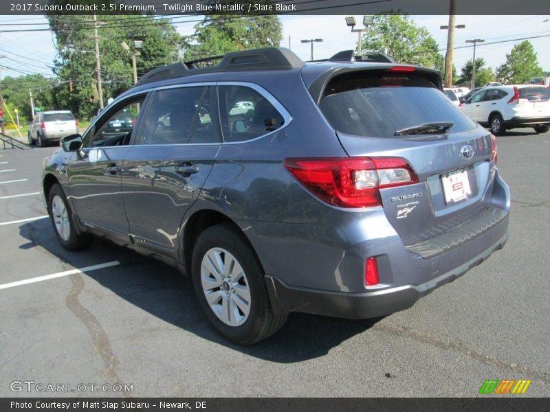Twilight Blue Metallic / Slate Black 2017 Subaru Outback 2.5i Premium