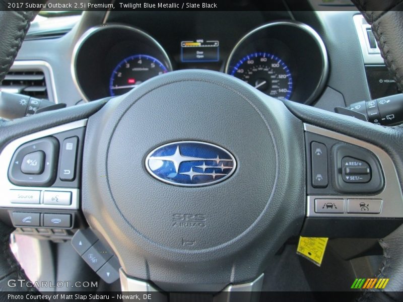 Twilight Blue Metallic / Slate Black 2017 Subaru Outback 2.5i Premium