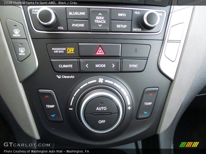 Black / Gray 2018 Hyundai Santa Fe Sport AWD