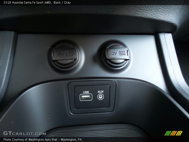 Black / Gray 2018 Hyundai Santa Fe Sport AWD