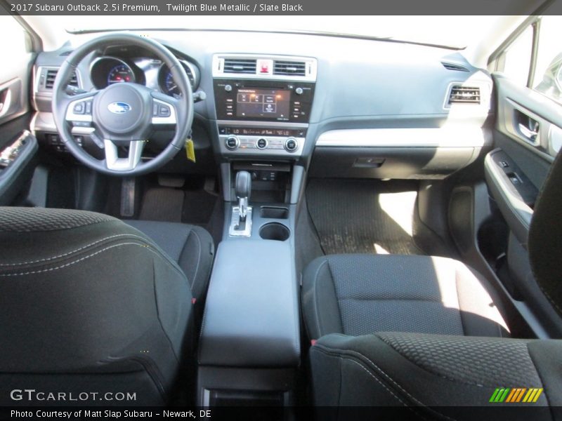 Twilight Blue Metallic / Slate Black 2017 Subaru Outback 2.5i Premium