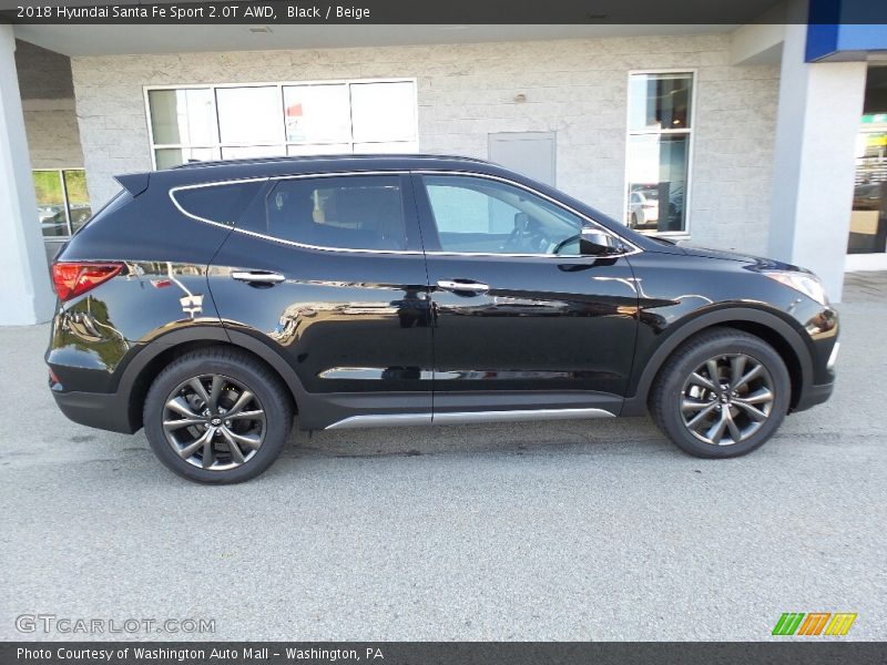 Black / Beige 2018 Hyundai Santa Fe Sport 2.0T AWD