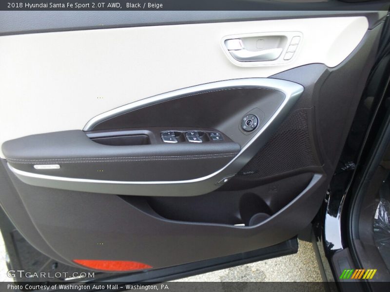 Black / Beige 2018 Hyundai Santa Fe Sport 2.0T AWD