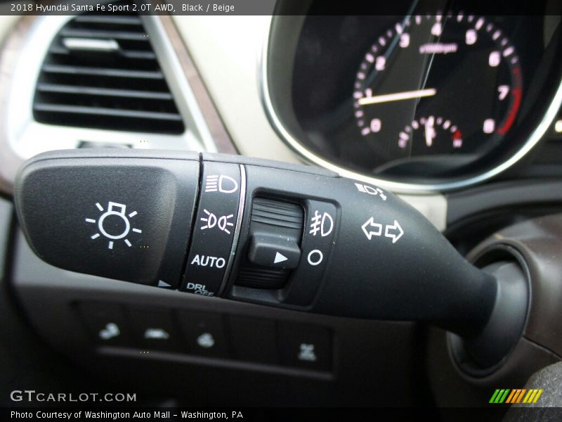 Black / Beige 2018 Hyundai Santa Fe Sport 2.0T AWD