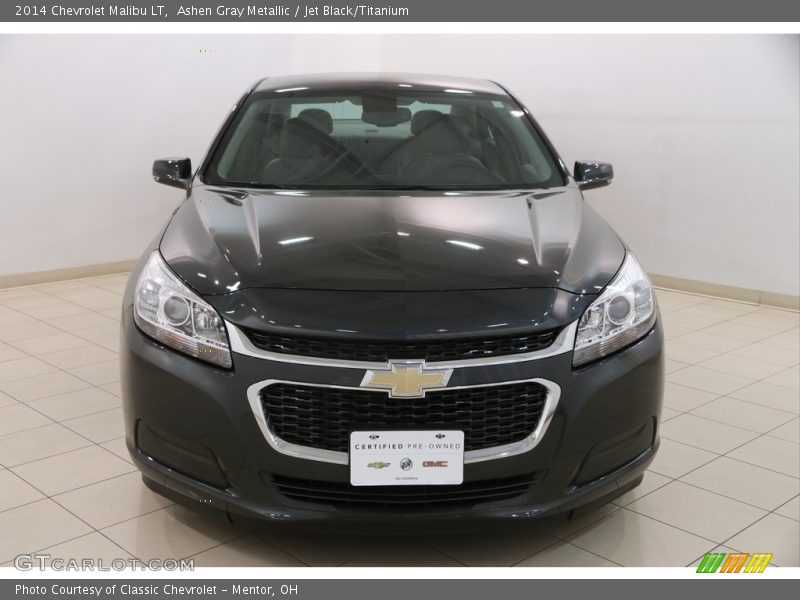 Ashen Gray Metallic / Jet Black/Titanium 2014 Chevrolet Malibu LT