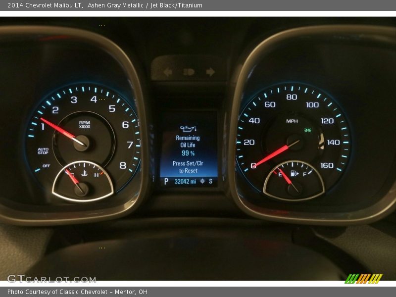 Ashen Gray Metallic / Jet Black/Titanium 2014 Chevrolet Malibu LT
