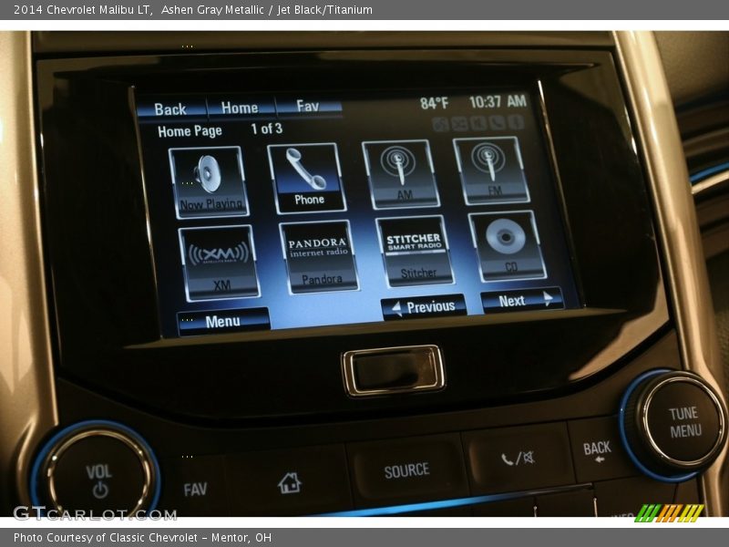 Ashen Gray Metallic / Jet Black/Titanium 2014 Chevrolet Malibu LT