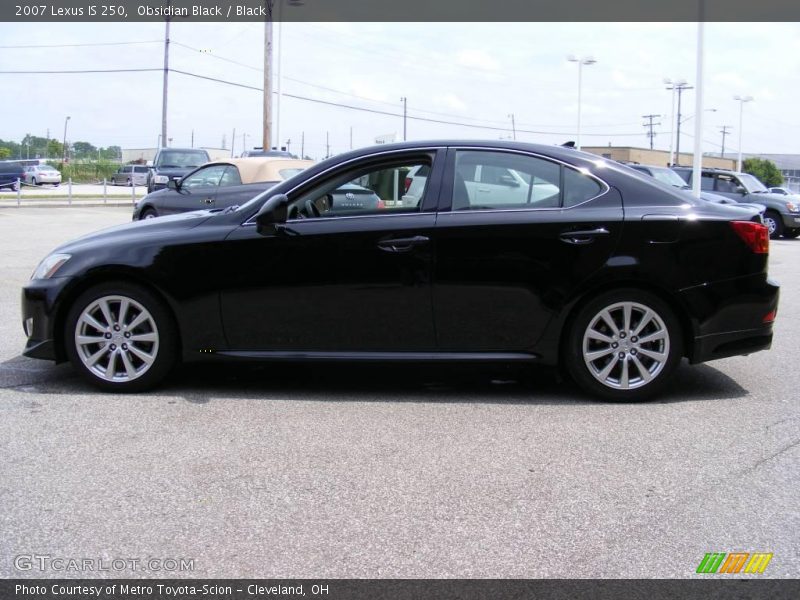 Obsidian Black / Black 2007 Lexus IS 250