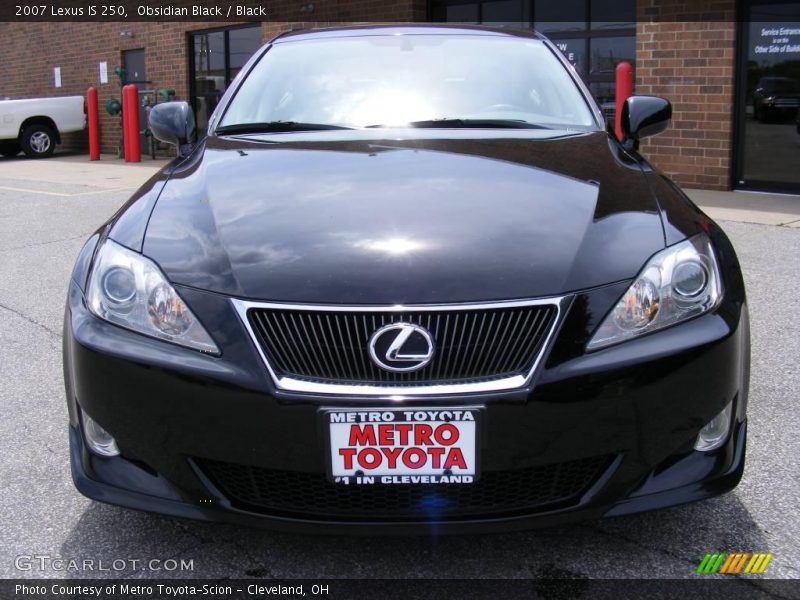 Obsidian Black / Black 2007 Lexus IS 250