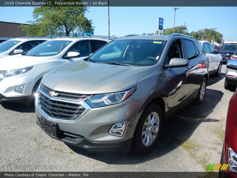 Pepperdust Metallic / Jet Black 2018 Chevrolet Equinox LT