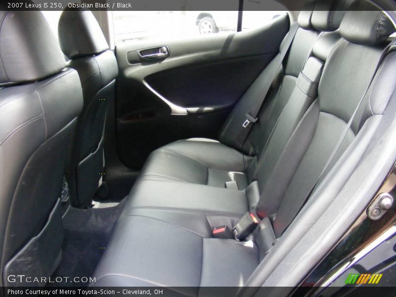 Obsidian Black / Black 2007 Lexus IS 250