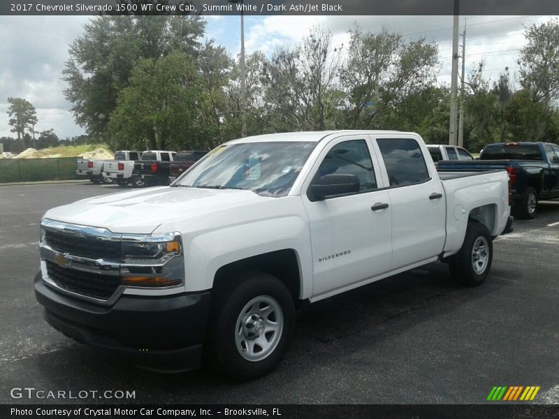 Summit White / Dark Ash/Jet Black 2017 Chevrolet Silverado 1500 WT Crew Cab