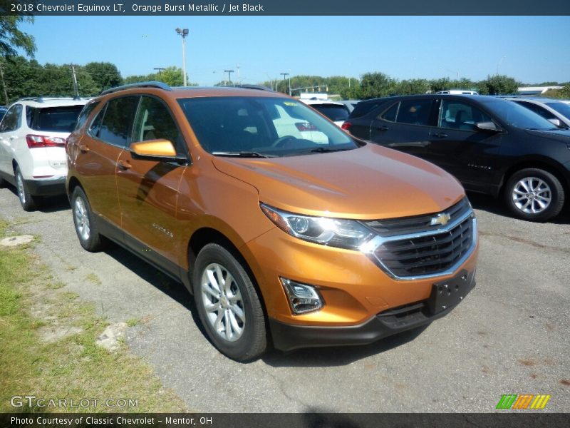Orange Burst Metallic / Jet Black 2018 Chevrolet Equinox LT