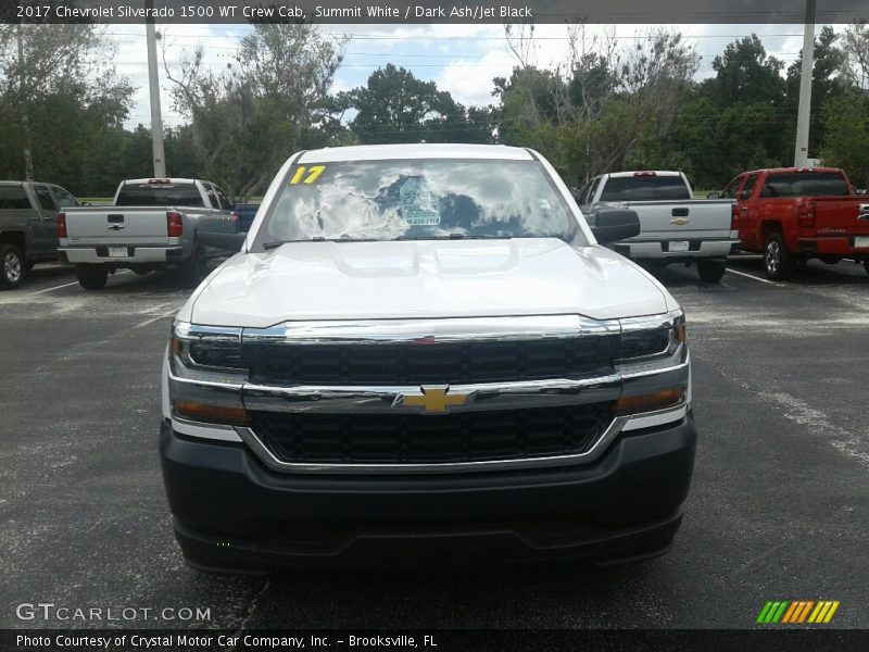 Summit White / Dark Ash/Jet Black 2017 Chevrolet Silverado 1500 WT Crew Cab