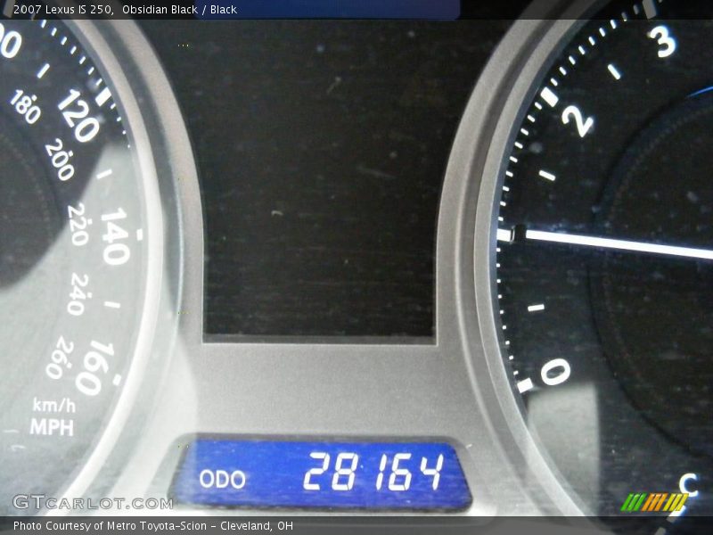 Obsidian Black / Black 2007 Lexus IS 250