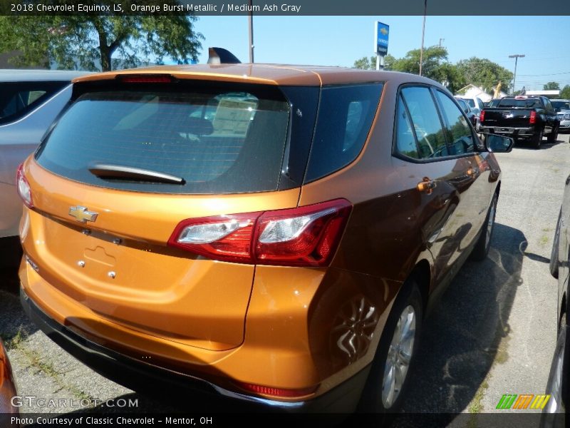 Orange Burst Metallic / Medium Ash Gray 2018 Chevrolet Equinox LS