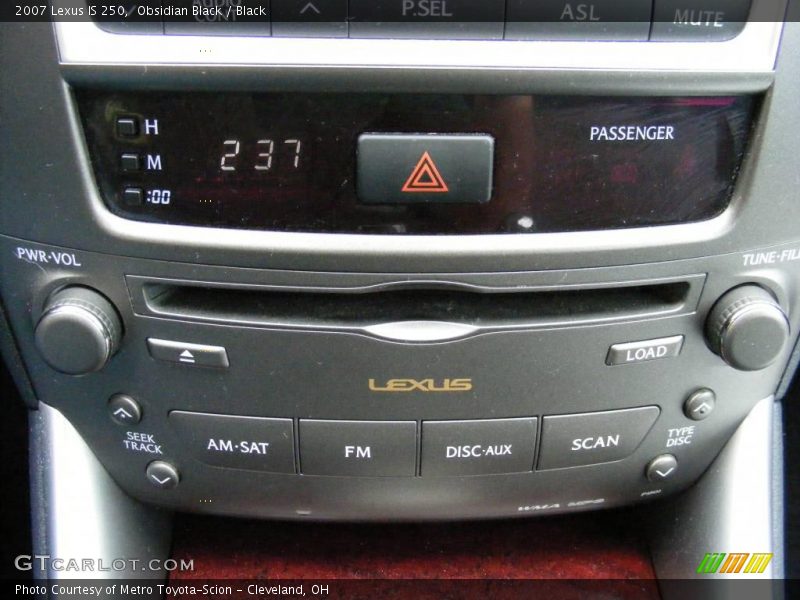 Obsidian Black / Black 2007 Lexus IS 250