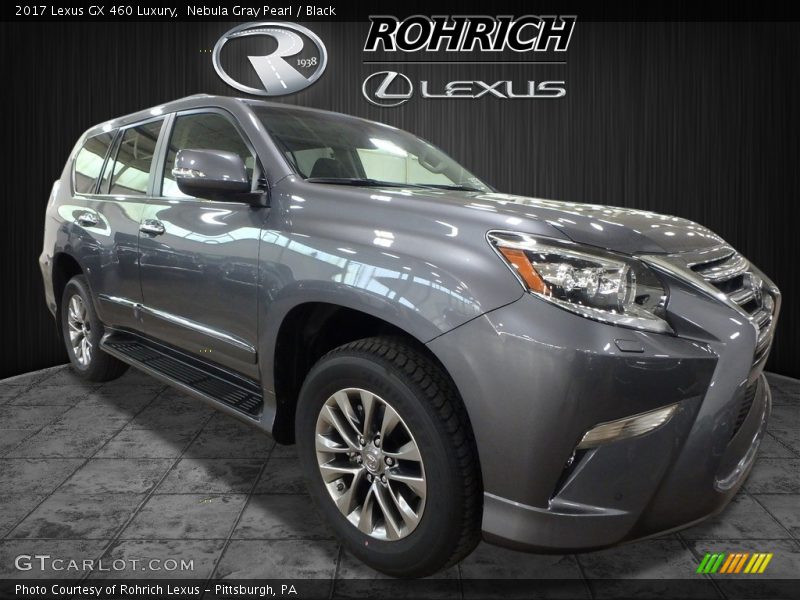 Nebula Gray Pearl / Black 2017 Lexus GX 460 Luxury