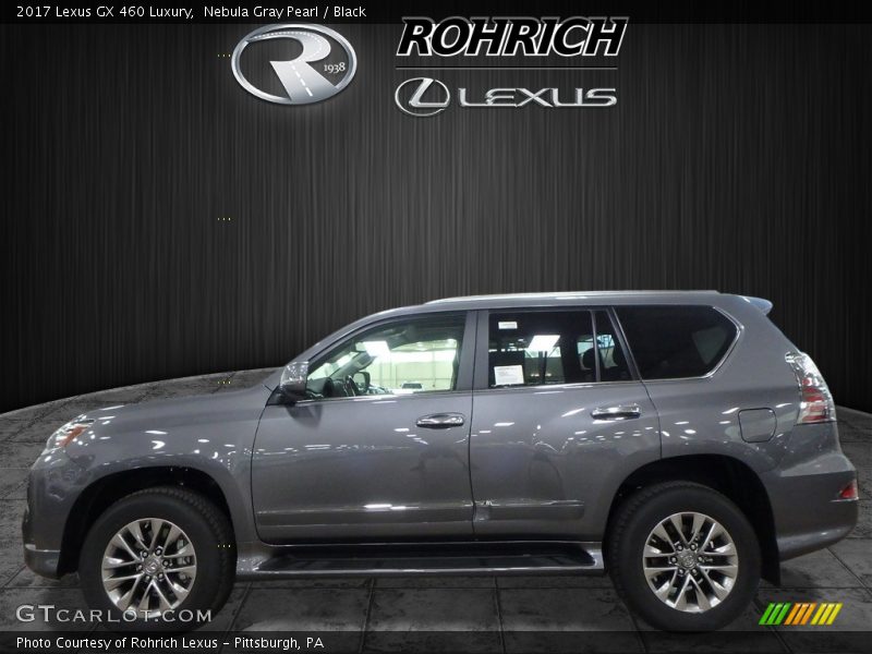Nebula Gray Pearl / Black 2017 Lexus GX 460 Luxury