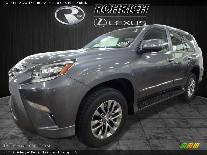 Nebula Gray Pearl / Black 2017 Lexus GX 460 Luxury