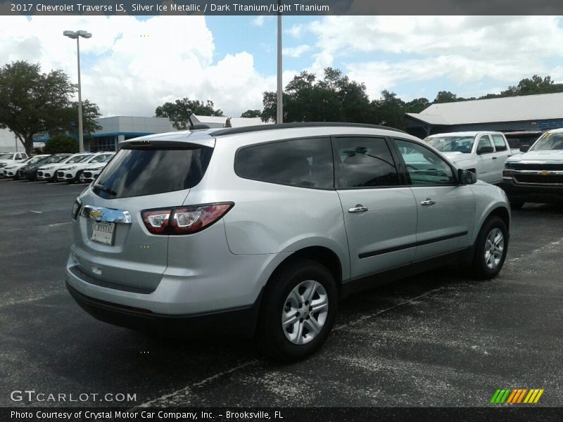 Silver Ice Metallic / Dark Titanium/Light Titanium 2017 Chevrolet Traverse LS
