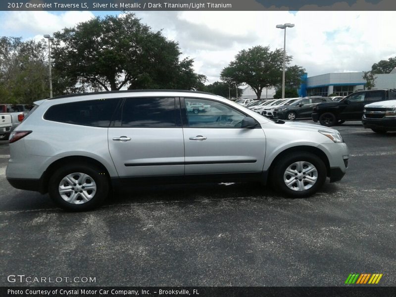 Silver Ice Metallic / Dark Titanium/Light Titanium 2017 Chevrolet Traverse LS