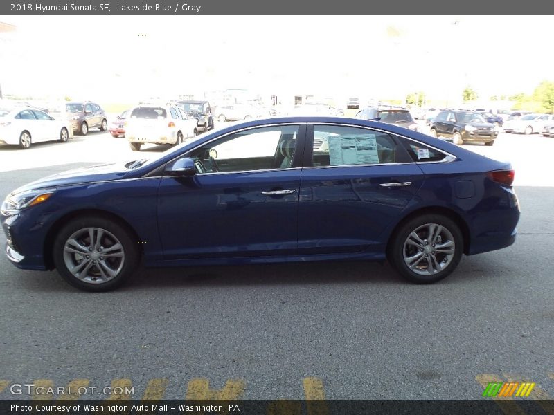 Lakeside Blue / Gray 2018 Hyundai Sonata SE