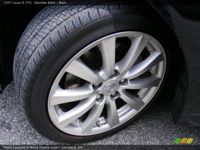 Obsidian Black / Black 2007 Lexus IS 250