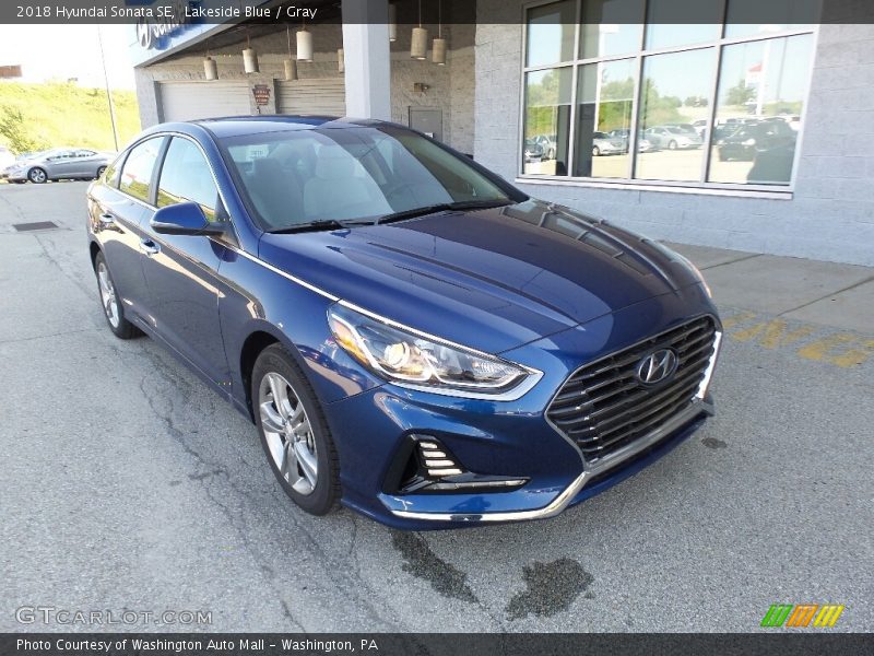 Lakeside Blue / Gray 2018 Hyundai Sonata SE