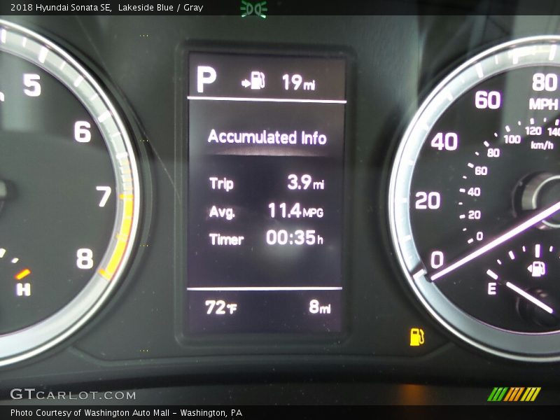 Lakeside Blue / Gray 2018 Hyundai Sonata SE