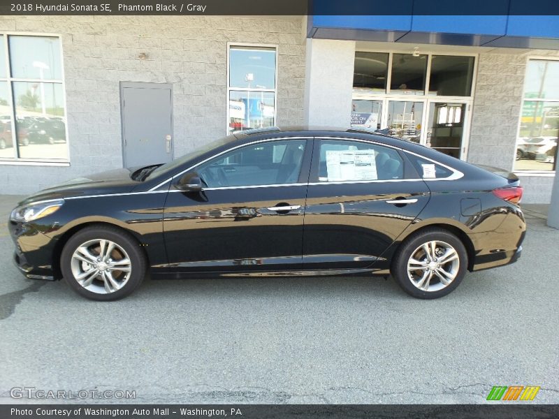 Phantom Black / Gray 2018 Hyundai Sonata SE