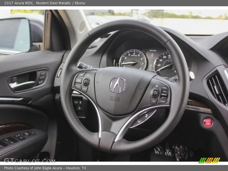 Modern Steel Metallic / Ebony 2017 Acura MDX