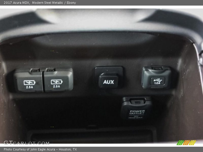 Modern Steel Metallic / Ebony 2017 Acura MDX
