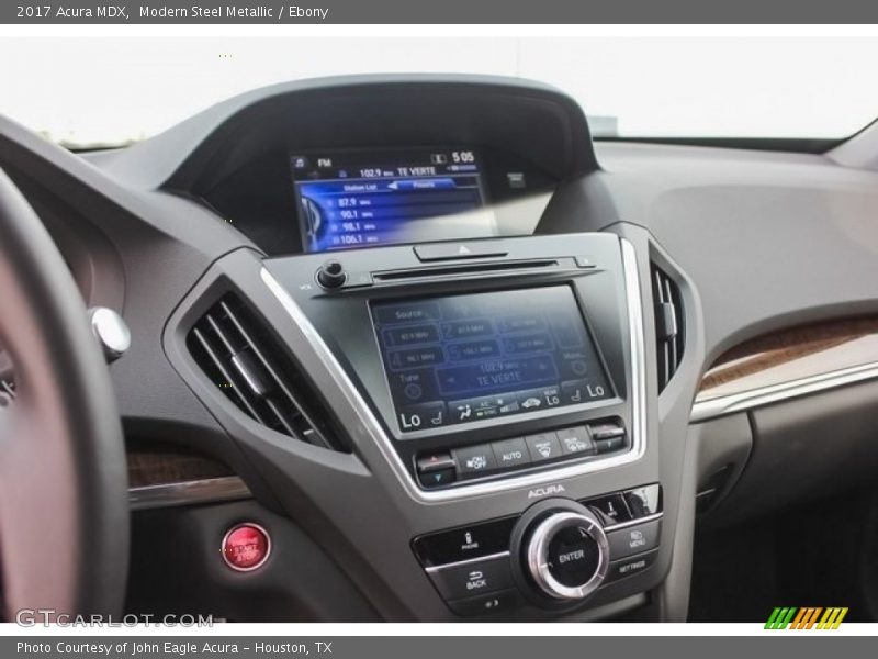 Modern Steel Metallic / Ebony 2017 Acura MDX