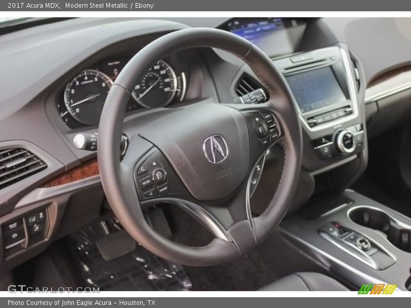 Modern Steel Metallic / Ebony 2017 Acura MDX