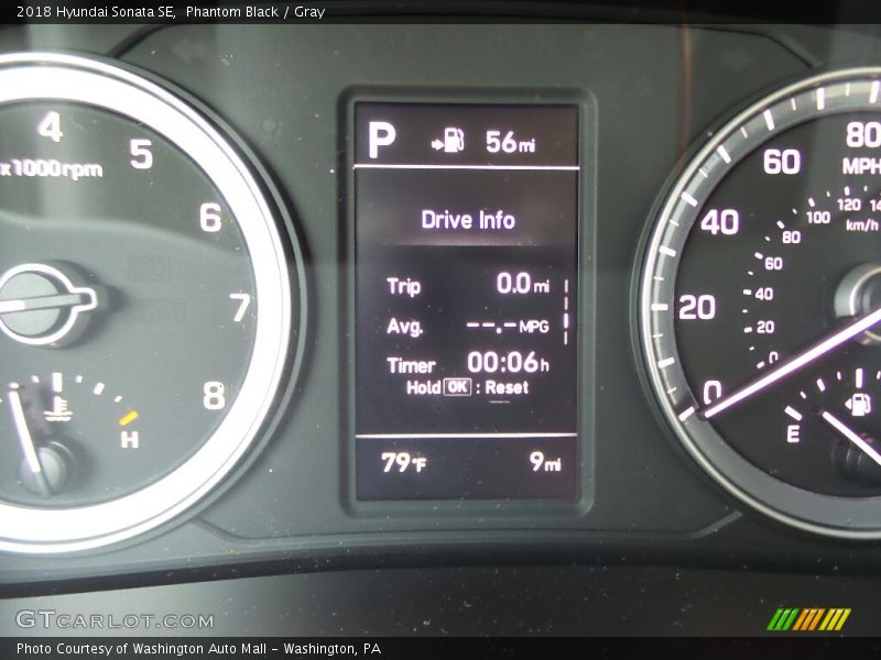 Phantom Black / Gray 2018 Hyundai Sonata SE