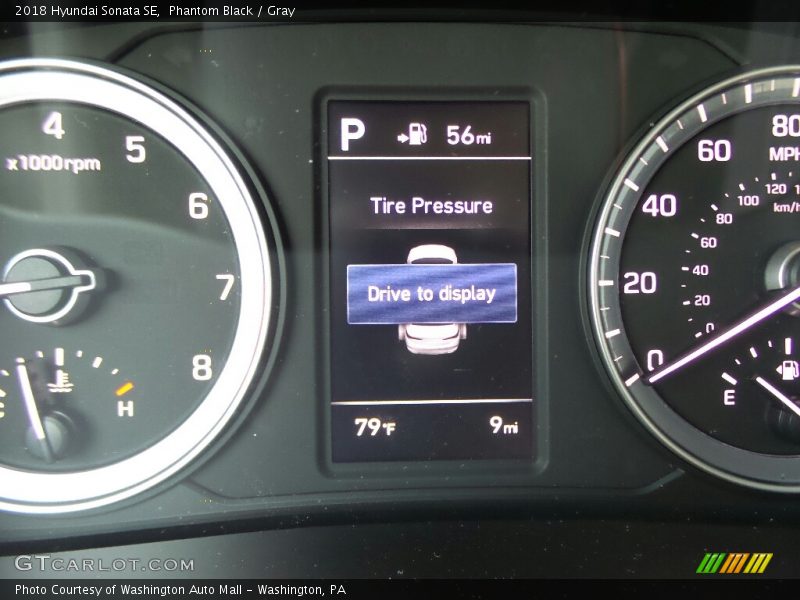 Phantom Black / Gray 2018 Hyundai Sonata SE