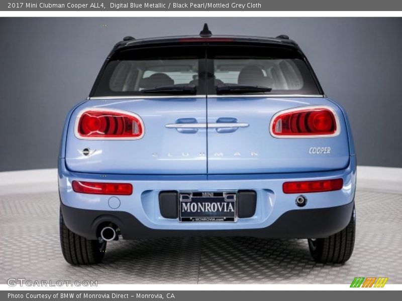 Digital Blue Metallic / Black Pearl/Mottled Grey Cloth 2017 Mini Clubman Cooper ALL4