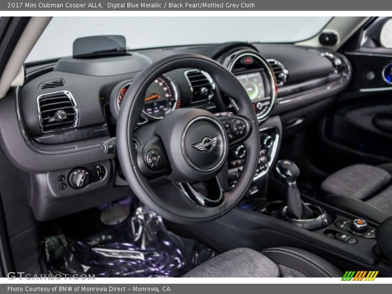 Digital Blue Metallic / Black Pearl/Mottled Grey Cloth 2017 Mini Clubman Cooper ALL4