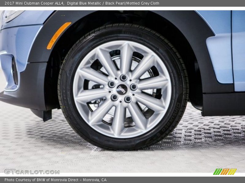 Digital Blue Metallic / Black Pearl/Mottled Grey Cloth 2017 Mini Clubman Cooper ALL4