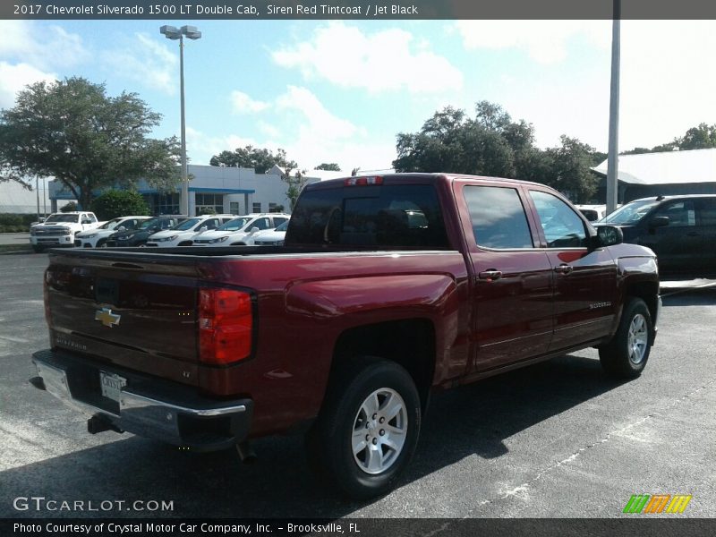 Siren Red Tintcoat / Jet Black 2017 Chevrolet Silverado 1500 LT Double Cab