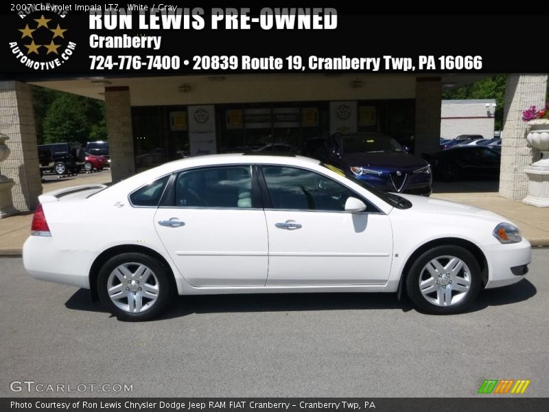 White / Gray 2007 Chevrolet Impala LTZ