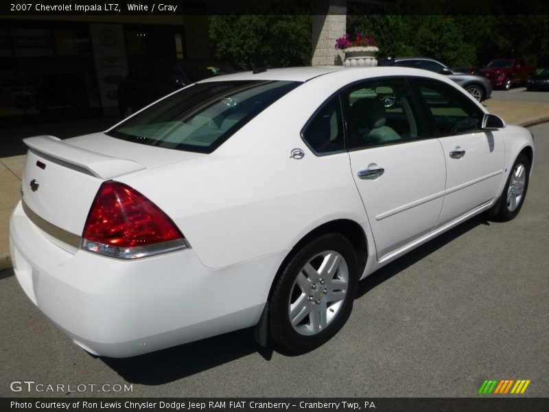 White / Gray 2007 Chevrolet Impala LTZ
