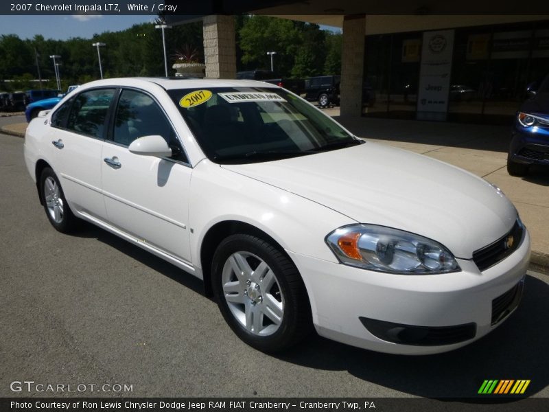 White / Gray 2007 Chevrolet Impala LTZ