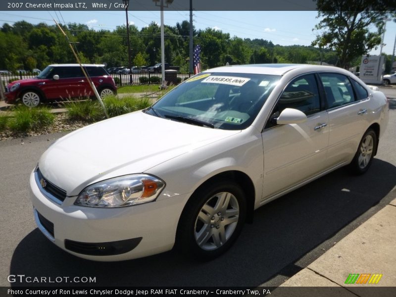 White / Gray 2007 Chevrolet Impala LTZ
