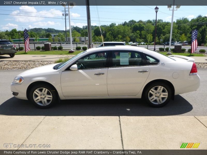 White / Gray 2007 Chevrolet Impala LTZ