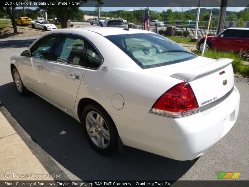 White / Gray 2007 Chevrolet Impala LTZ